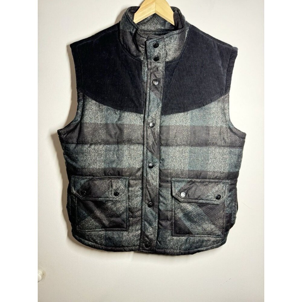 Kane and Unke Men’s XL DOBY‎ Puffer Vest Outdoor Vintage Multi Pocket